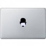 Charlie Chaplin MacBook Aufkleber Schwarz MacBook Aufkleber